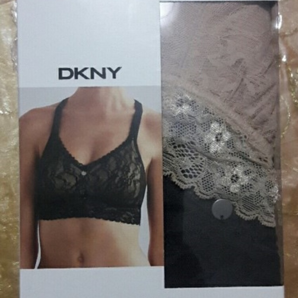 DKNY Intimates Signature Lace Bralette Bra- 2Pack